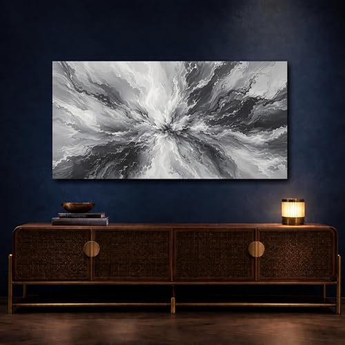 Impression sur toile abstraite premium avec châssis de 3 cm