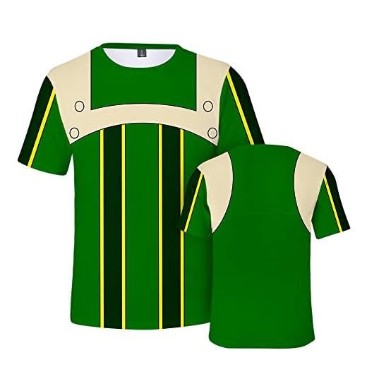 Jilijia My Hero Academia Camiseta 3D Impresión a color Midoriya Izuku Top Camisa de manga corta Verano MHA Disfraz, Asui Tsuyu, 54