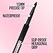 Maybelline New York Hyper Easy No Slip Pencil Eyeliner Makeup, Black, 0.001 oz.