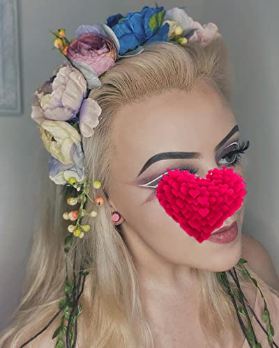 Image of Vivivalue Handmade Adjustable Flower Wreath Headband Halo Floral Crown Garland Headpiece Wedding Festival Party