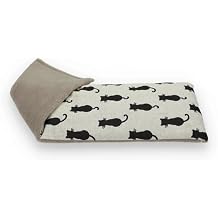 Soothing Microwavable Wheat Bag Unscented - Black Sitting Cats