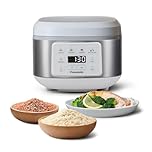 Panasonic SR-DA152WXE Cuociriso Automatica con Vapore, 1,5 litri (8 porzioni), Fuzzy Logic, Indicazione Livello Acqua, Senza BPA, Mantenimento in Caldo, Avvio Ritardato, Bianco
