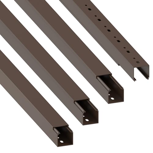 Goulotte de câblage Habengut marron 40x40mm contre le désordre