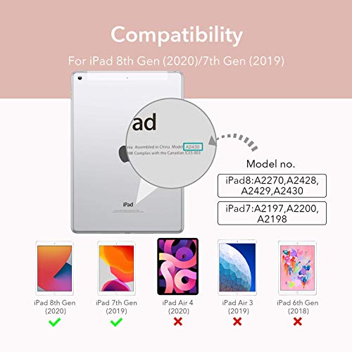 ESR para iPad 8ª geração 2020 Rebound Slim Smart Case para iPad 7ª Geração 10.2 '' 2019, Auto Slee