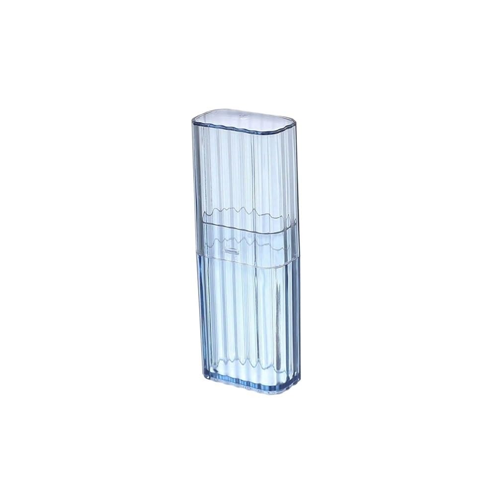 Tianshengqi Blue Transparent Plastic Portable Storage Box, Toothpicks Cotton Swab Household Goods(Blue)