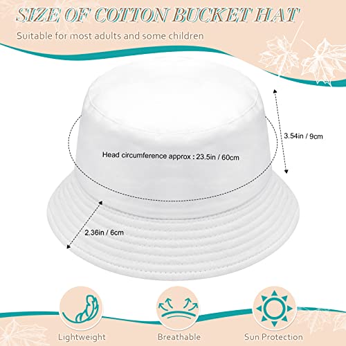 Set de 16 sombreros tipo bucket sólidos para verano miniatura 2