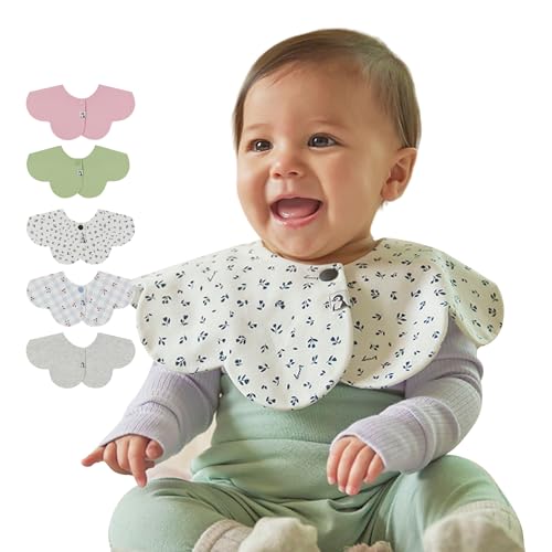 [Konny] Rj[X^C 5Zbg2025tĐVF Baby Bib 360°[O 悾ꂩ zE Vv ̎q j̎q xr[R[f oYj  v[g 5-13(Light Melange, Baby Pink
