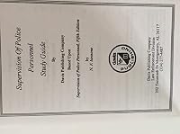 Supervision of Police Personnel/Study Guide 1563250543 Book Cover