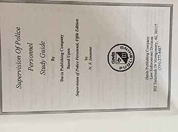 Paperback Supervision of Police Personnel/Study Guide Book