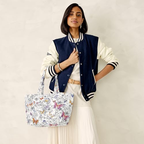 Image of Vera Bradley Women's Premium Cotton Small Hathaway Tote Bag