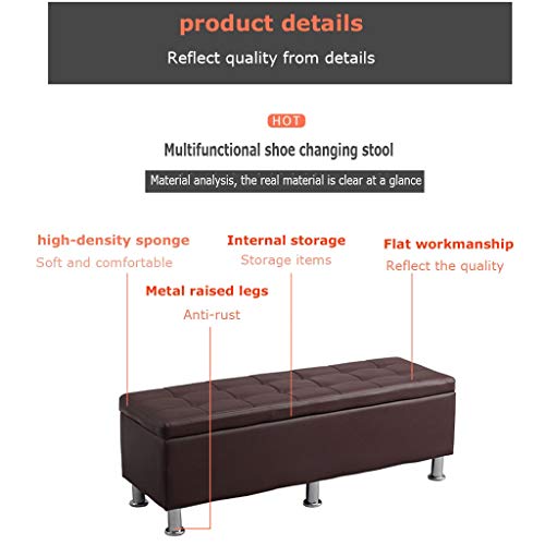 Tabouret de rangement orange pour optimiser le dressing et bout de lit
