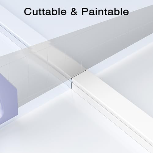 Delamu Cord Hider Wall, 63in Cord Covers for 2-3 Wires on Wall, Premium Cable Hider Wire Covers for Cords, Self-adhesive Cable Cover Management, Easy Set-up Wires Hiders for TV, W0.95 x H0.55in, White