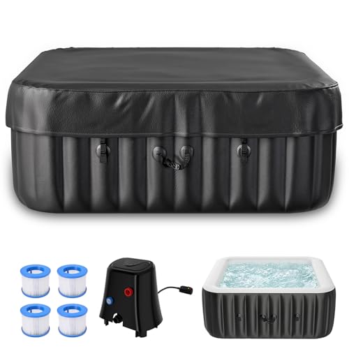 Inflatable 2-4 Person Hot Tub with Jets and Heater