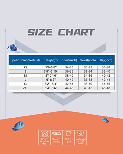 Seaskin Spearfishing Wetsuit For Mens, 1.5Mm Neoprene Camo Full Body Diving Suits For Snorkeling Swimming (Camo 1.5Mm, X-Large) #TOP1