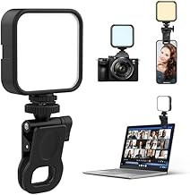 Selfie Light with 3000-9000K Adjustable CCT | 3 Light Modes (White/Warm/Natural) | 7W Power, 2000mAh in-Built Battery, USB-C Charging, Portable Size for Phones A1