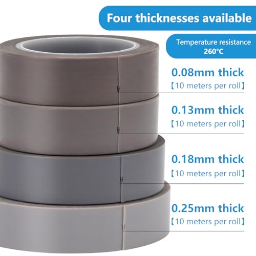 Cinta de PTFE alta temperatura para evitar bolsas derretidas 1.3cm 7