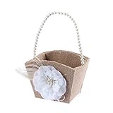 blumenmädchen korb weiß Dieser Korb ist für Hochzeit, Abschlussfeier, Bankett und andere besondere Anlässe konzipiert. Fügen Sie Ihrer Hochzeit Verzauberung hinzu und machen Sie Ihre Hochzeit romantisch und poetisch.
