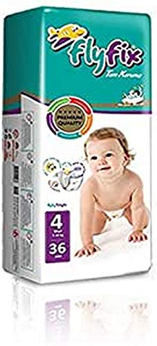 FlyFix TRFFXBD100006 - Pañales para bebés, ultraconfort y protección, maxi , (7-18 kg) - 36 pcs, unisex