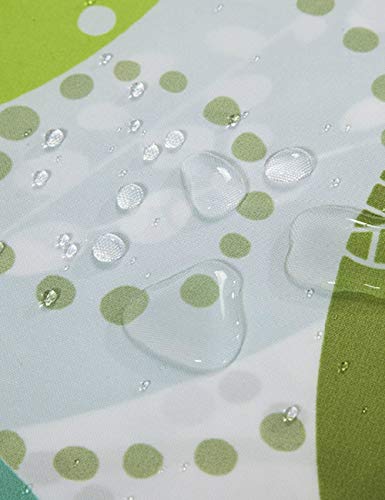 Rideau de douche imperméable MU pour stopper l'eau au sol avec son tissu polyester épais