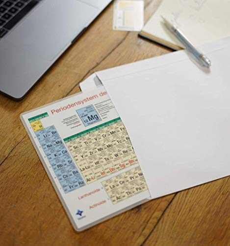 Blume DIN A4 Periodensystem der Elemente: robuste kaltkaschierte (PET-) Schutzfolie - Aktuelle Auflage (2022) mit Mh, Nc, Ts & Og
