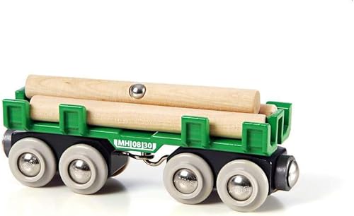 BRIO World - 33696 - Carro de carga de madera  Juguete de tren de 4 piezas para niños a partir de 3 años color rojo disponible en Yaxa Colombia