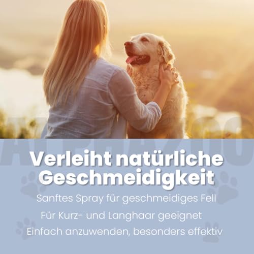 alphazoo Coco Loco Fellspray für Hunde – 250 ml Fellpflege Spray mit Sheabutter, Aloe Vera & Kokosduft – Glanz, Geschmeidigkeit & leichte Kämmbarkeit ohne Ausspülen