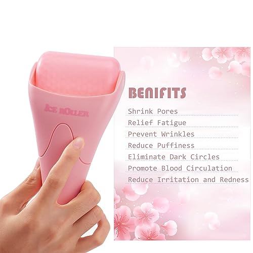2 Pack Ice Rollers For Face, Eyes And Whole Body Relief, Face Roller Skin Care Tool For Migraine Relief And Blood Circulation (Green+Pink) #TOP1