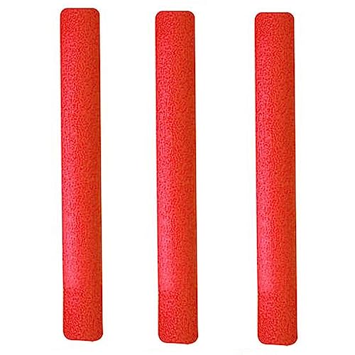 geugecy Churro Piscina Espuma, Churro Flotador Espuma Piscina, 152cm Espuma Flotante Fideos para Piscina, Tubo Flotador Alargado Piscina, para Niños Adultos, Rojo, 3 piezas