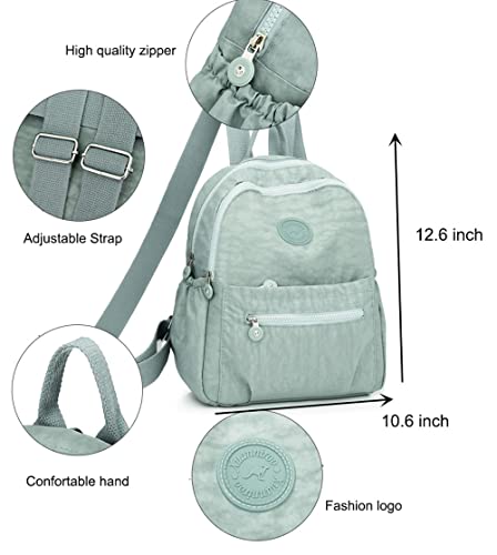 Image of Mini Nylon Backpacks for Women Small Backpack Purse Lightweight Backpacks Mini Casual Travel Daypack
