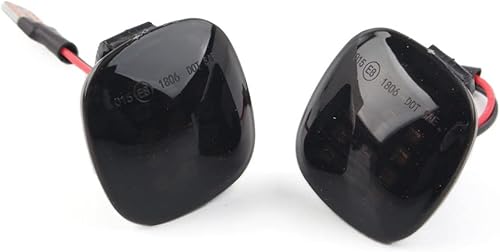 Miniatura 6 de GZYF 1 par de luces LED de señal de giro lateral dinámica secuencial reemplazo de la lámpara para Audi A3 para Seat Ibiza para Skada Octavia, negro