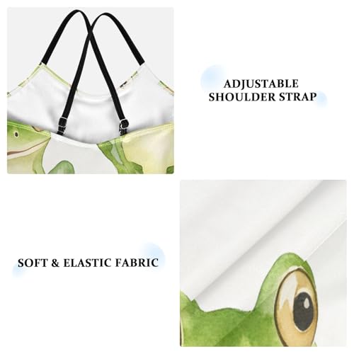 Girl's One Piece Swimsuit Frog Watercolor White Beach Bathing Swimwear3