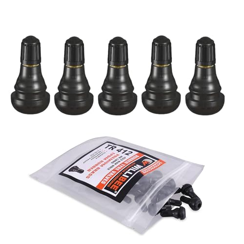 Image of WILLIBEE TR412 Tyre Valve Stem - EPDM Rubber Tubeless Tire Valve Stem for Bike (TR412-5Pcs)