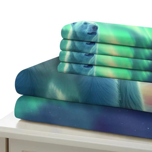 Housse de couette ours polaire pour chambre enfant cocooning