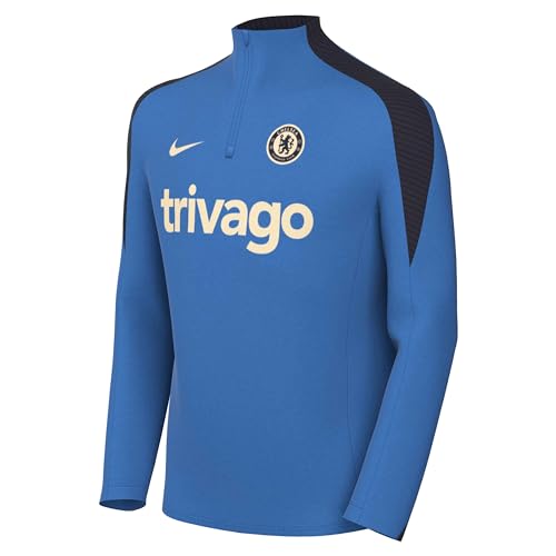 Nike Chelsea FC Strike Camiseta De Fútbol De Entrenamiento Dri-Fit - Niño/A, Lt Photo Blue/Lt Photo Blue/Guava Ice, FN9933-436, XS