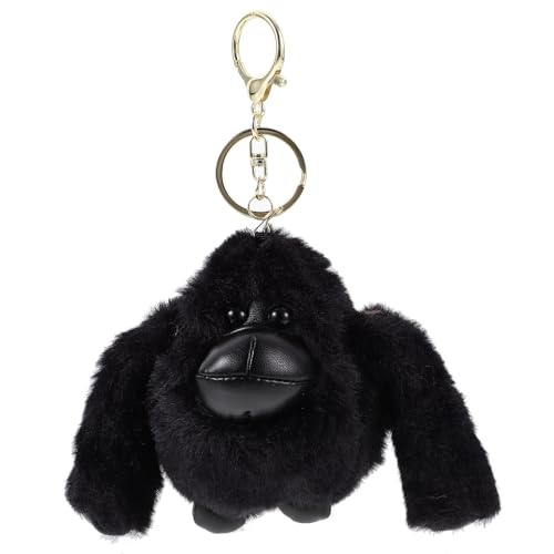 PRETYZOOM Gorilla Keyring Plush Stuffed Animal Keychain Mini Stuffed Animals Keychain Gorilla Pendant Black Dragon Plush Key Chain for Backpack