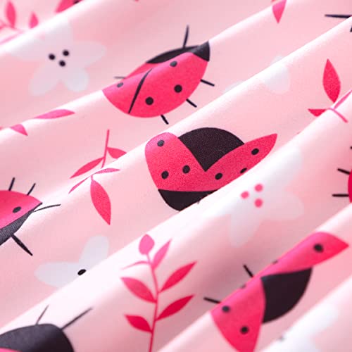 Retsugo Baby Girls Dress Cute Bowknot Sleeveless Summer Ladybug Casual Girls Outfits Little Girls Dresses-Ladybug-1274-6T #TOP4
