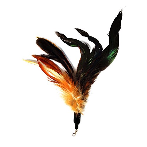 Pet Fit For Life Multi Piece Replacement Feathers Pack Plus Bonus Soft Furry Tail for Interactive Cat and Kitten Toy Wands… - Thumbnail 6