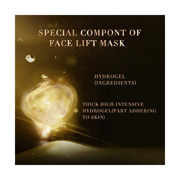 RISSING V Line Mask Double Chin Reducer Double Chin Lifting Mask Double Layer Anti Wrinkle Moisturizing Face Patch, Face Lifting Patch, for Face, Neck, Chin, Face Mask (5 pieces)…