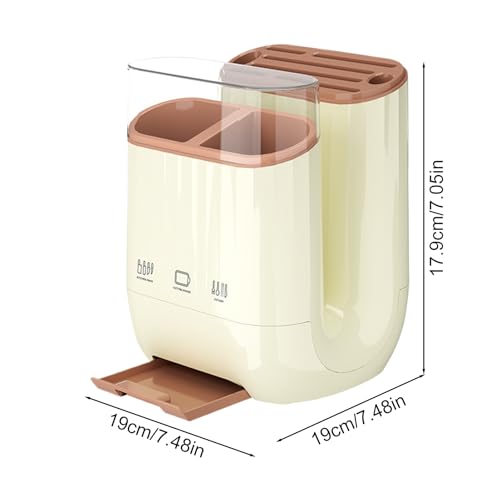 Support de rangement multifonction avec base de drainage et porte-ustensiles