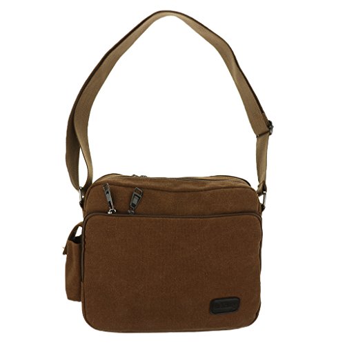 oshhni Lona de Pesca Bolsa Mensageiro Daysack, Marrom