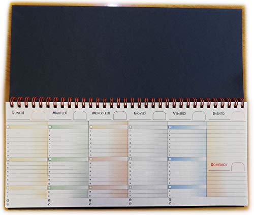 Télécharger Planificateur Non Daté - 30 x 14 Cm. - Version Italienne - Agenda Semainier Avec Spirale PDF Ebook En Ligne
