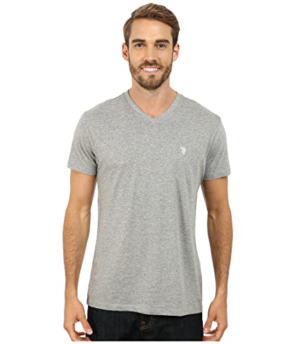 Image of U.S. Polo Assn. Men's Solid V‑Neck T-Shirt