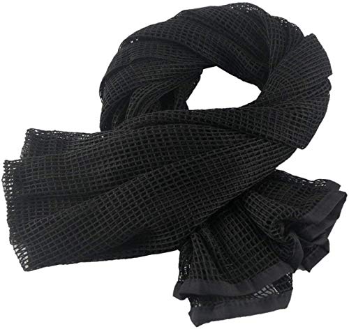 NC Filet De Camouflage, Echarpe De Camouflage en Maille Tactique, Echarpe De Cou, Utilisée pour la Guerre, la Photographie De Chasse Et De Tir, Les Sports Et...