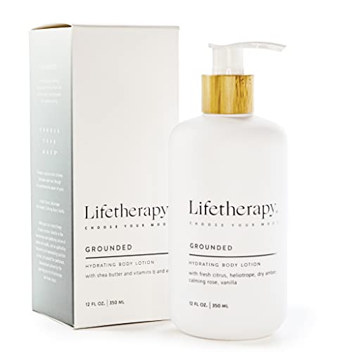 Lifetherapy Hydrating Lotion For Hand & Body | Non Greasy Lightweight Lotion Made With Shea Butter (Grounded) #TOP1