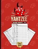  Yahtzee Score Sheets Book: Classic Scorekeeping Book for Yahtzee Dice Game  Suitable for Kids, Adults & Seniors  8.5 x 11 Inches