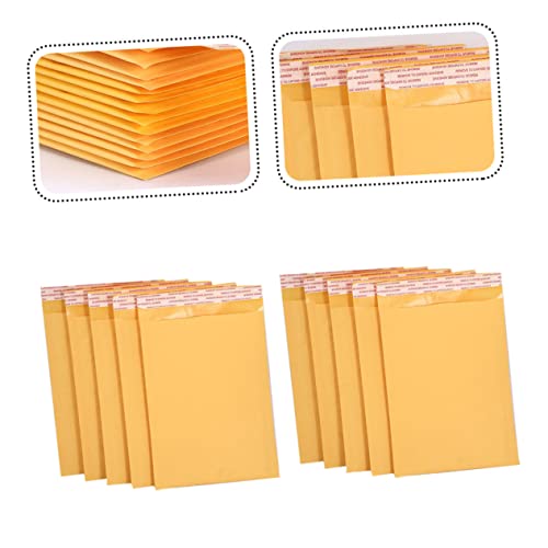 LALAFINA 50 Peças Saco De Envelope Bolha Bolha Mailer Bolha Forrado Poli Mailer Bolha Envelope Envol