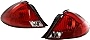Evan-Fischer Tail Light Lens and Housing Compatible with 2000-2003 Ford Taurus Sedan Set of 2 Passenger and Driver Side