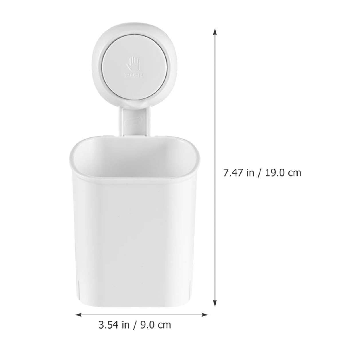 VALICLUD 3 Pezzi Portaoggetti da Bagno con Ventosa Organizer per Spazzolini da Denti Murale e Design Sgocciolamento per Moderni e Cucine