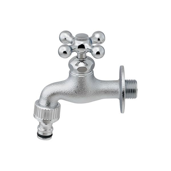 Amazon | カクダイ 【701-131A-CH】 横水栓 水栓金具 単水栓 | 屋外水栓