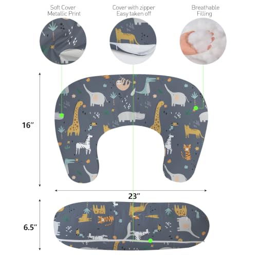 Image of Plushii Nursing Pillow for Breastfeeding,Feeding Pillow and Removable Cover